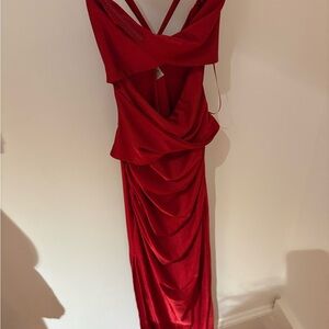 Hello Molly Red Backless Dress